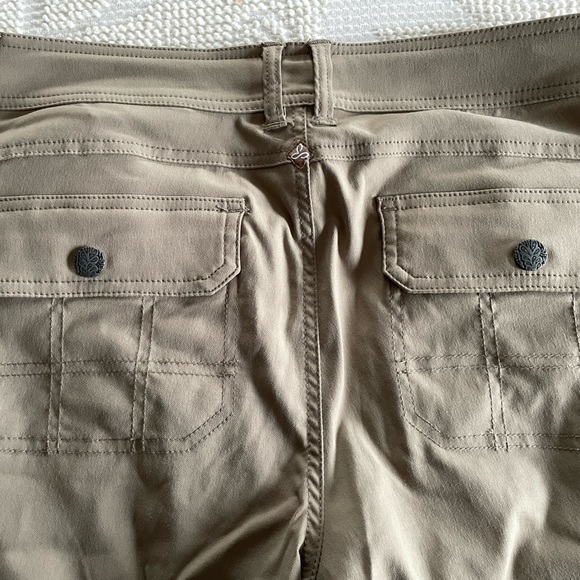 Prana Halle Hiking Convertible Pant in Tan (Regular Inseam) - Picture 8 of 9